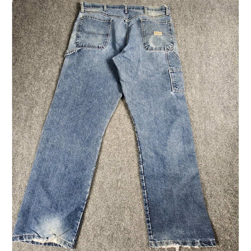 Wrangler Men's‎ Vintage Carpenter Jeans 36x34 Distressed Baggy Y2K Denim